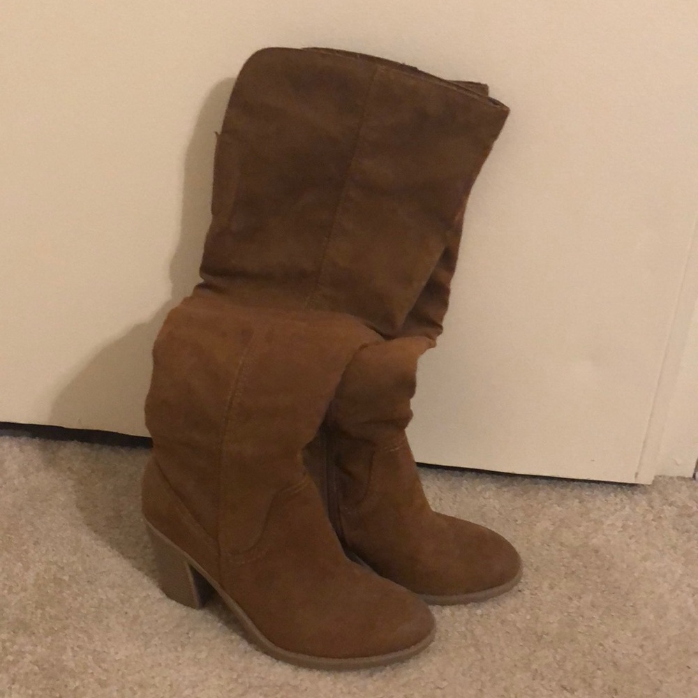 Tan/Beige Over-the-Knee Boot